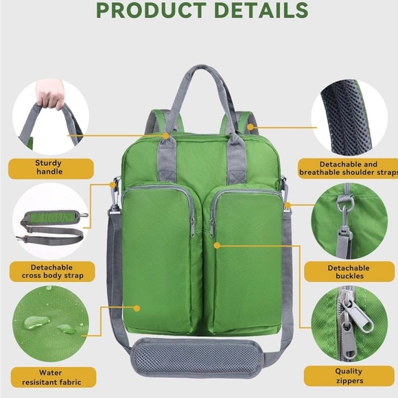 Carry on Backpack Flight Approved, Frontier Airlines Fit for 17in Laptop - Picture 5 of 6